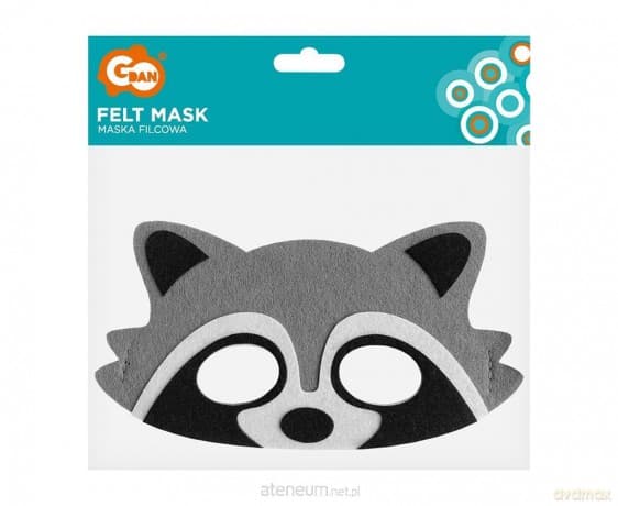 Maska filcowa szop pracz 18x9.5 cm