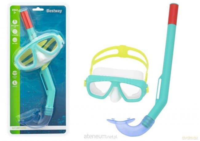 Maska z rurką do nurkowania niebieska