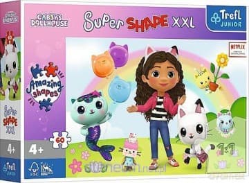 Puzzle 60 Super Shape XXL Weseli Przyjaciele Gabi