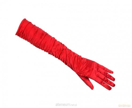 Rękawiczki do łokcia Hollywood czerwone