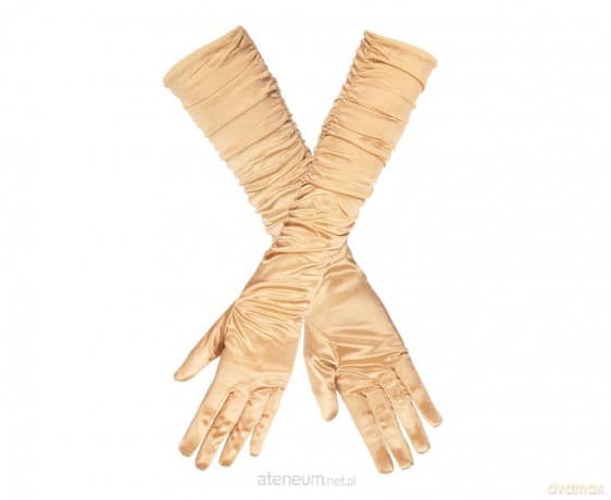 Rękawiczki do łokcia Hollywood złote