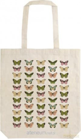 Torba bawełnianaBAG08 Motyle Shopperka na ramię