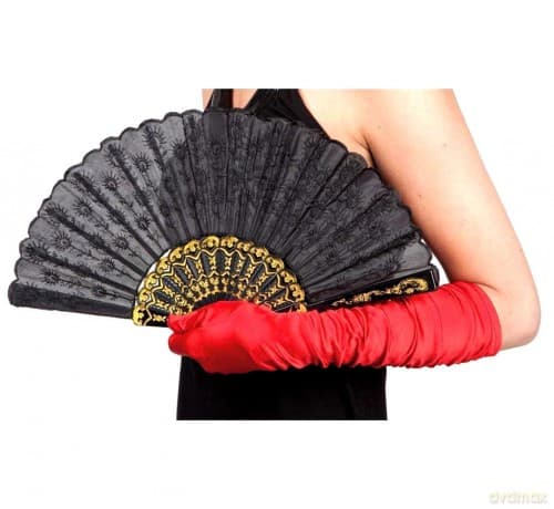 Wachlarz czarny Granada