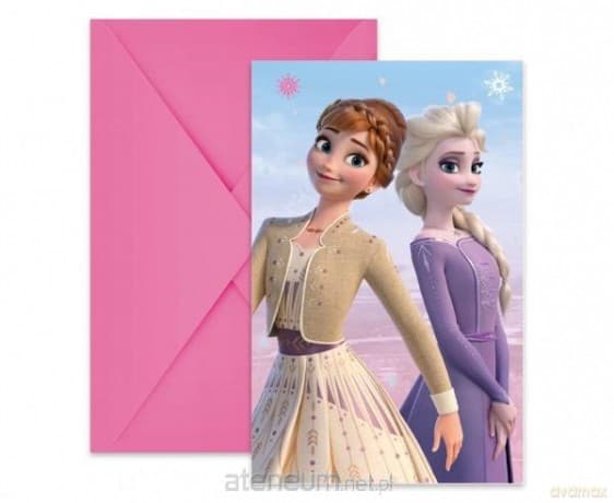 Zaproszenia Frozen 2 6 szt.