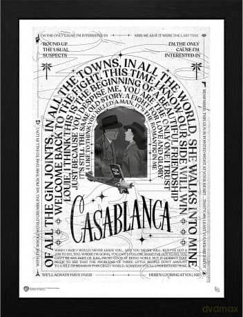 CASABLANCA - Plakat w ramie Warner 100th (30x40)