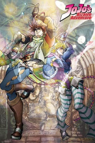 JOJO'S BIZARRE ADVENTURE - Poster Maxi 91.5x61 - Joseph and Ceasar