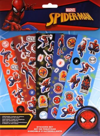 Zestaw naklejek - 58 szt. Spiderman SP50023 Kids Euroswan