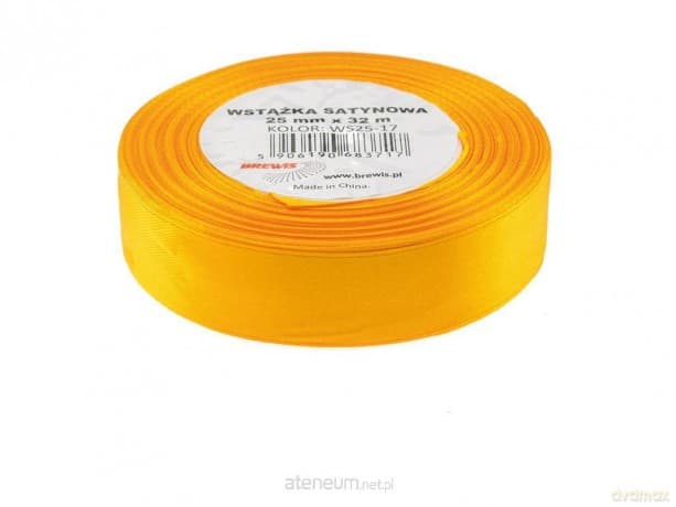 Wstążka satynowa złota 25mmx32m