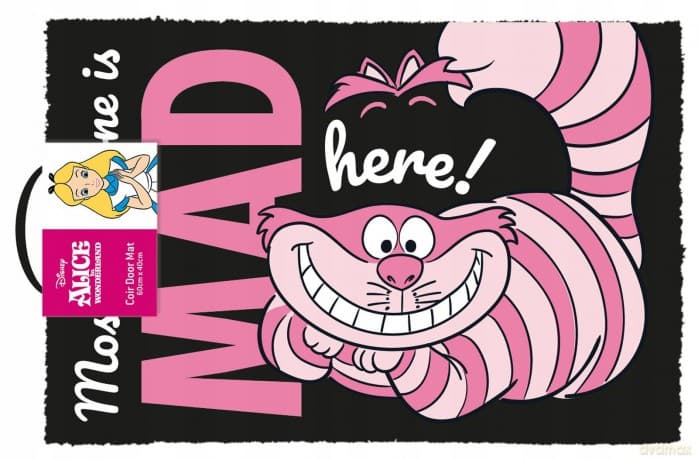 DISNEY Alice In Wonderland We're All Mad Here wycieraczka