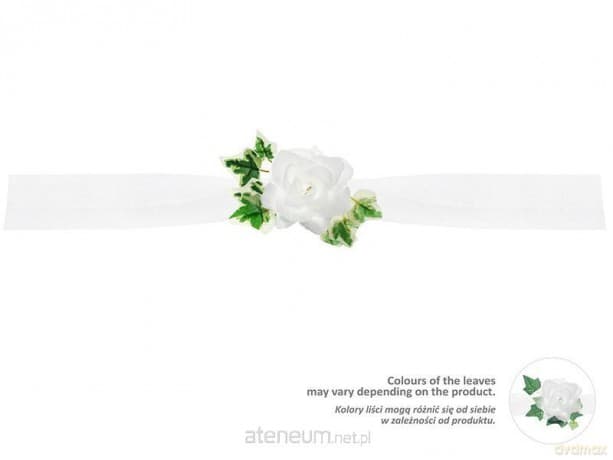 Girlanda z tiulu biała 1,70m