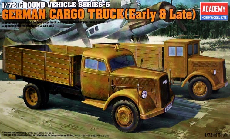 ACADEMY German Cargo Truck (Early&Late) 13404