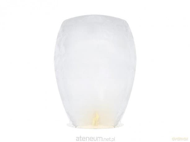 Lampion latający biały 37x53x95cm