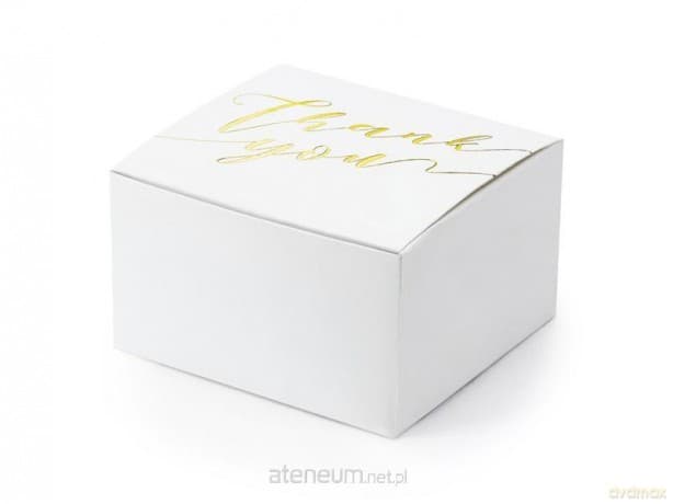 Pudełeczka Thank you białe 6x3,5x5,5cm 10szt