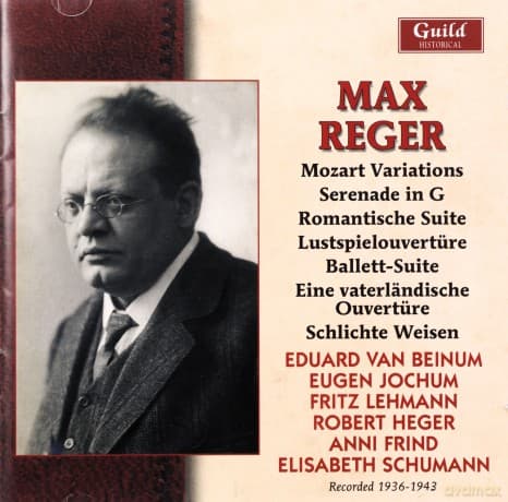 Elisabeth Schumann: Max Reger: Historical Recordings Made 1936-1943