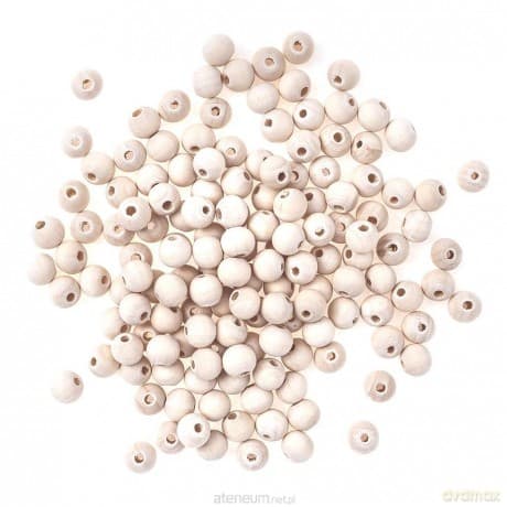 Koraliki drewniane kulki 10mm