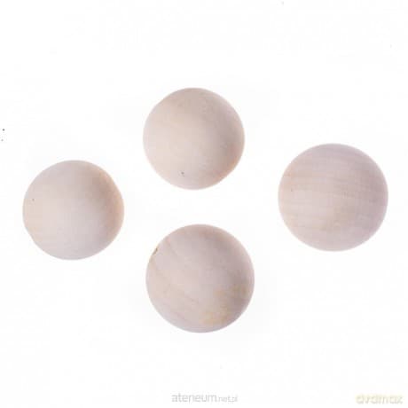 Koraliki drewniane kulki 40mm 4 szt