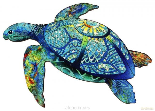 GIBSON Puzzle drewniane/kolorowe - Żółw morski