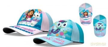 Czapka z daszkiem bawełna 100% 52/54cm 2 wzory Koci Domek Gabi. Gabby's Dollhouse GD00005 Kids Euroswan mix