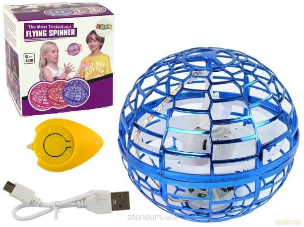 Latająca wirująca kula niebieska 10 cm