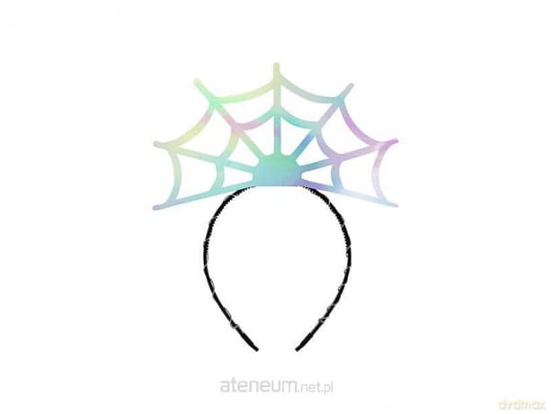 Opaska pajęczyna 21x23cm holograficzny