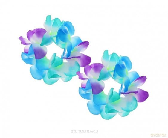 Bransoletki hawajskie niebiesko-fioletowe 2 szt