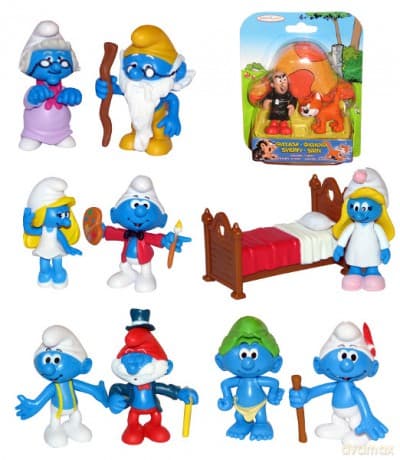 EPEE SMERFY FIGURKI Z AKCESORIAMI JPS33230