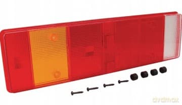 Klosz lampy, prostokątny 468x134x30 mm