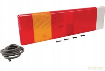 Klosz lampy, prostokątny tylny/lewy/prawy Hella