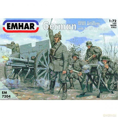 EMHAR WWI German Artillery fig.&77mm can 7204