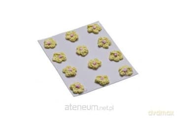Kwiatki dekoracyjne 18mm żółte 12szt