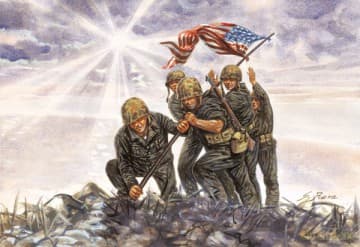 ITALERI Iwo Jima Flag Raisers 6098