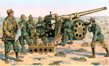 ITALERI Italian Cannon 14940 with Crew 6165