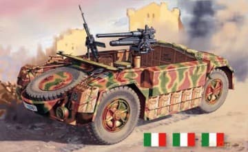 ITALERI ABM 42 with 4732 Anti Tank Gun 7053