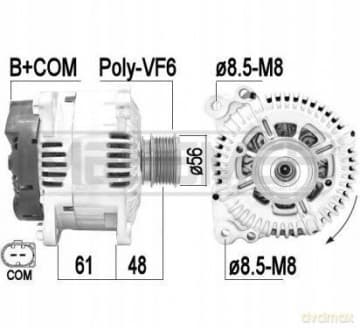 Alternator ERA 209423A VW