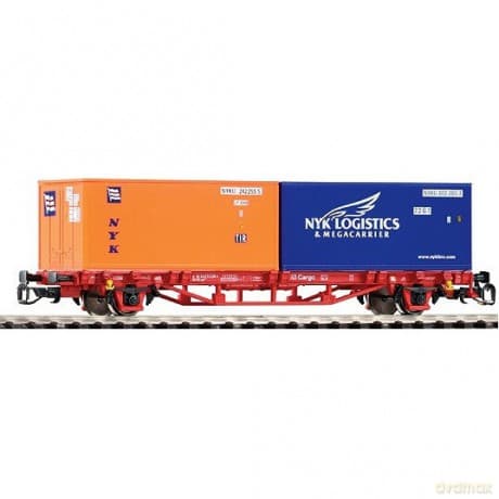 PIKO Wagon Platforma z kontenerami NykTT 47701