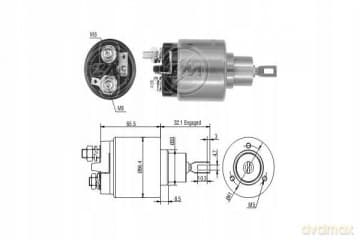 Włącznik elektromagnetyczny, rozrusznik ERA ZM575 BMW