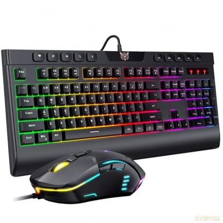 ONIKUMA Klawiatura Gamingowa G21 Mysz CW902 RGB Czarny