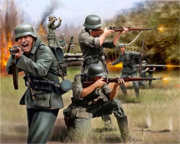 REVELL German Infantry WWII 2598