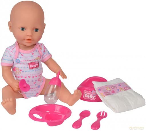 SIMBA New Born Baby Bobas z akcesoriami .,gumowa 105032533