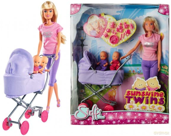 STEFFI Lalka z głębokim wózkiem 105738060