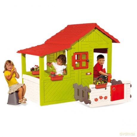 SMOBY Domek Floralie weranda i ogródek 7600310207