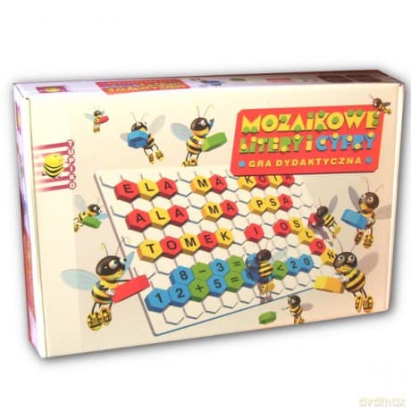 ZEBRA Gra Mozaikowe Litery i Cyfry 49