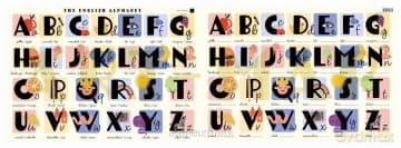 Podkładka laminowana A2 The English Alphabet