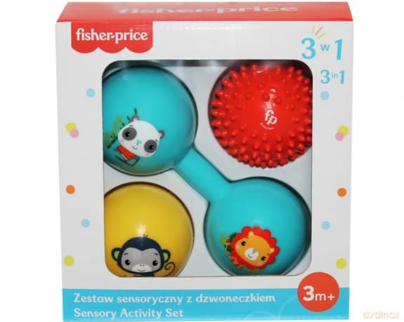 Fisher-Price Zestaw sensoryczny z dzwoneczkiem 3 w 1 CFF0905