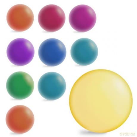 Piłka gumowa perłowa 23cm JumPoPo JPP13, mix