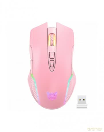 ONIKUMA CW905 Myszka Gamingowa bezprzewodowa RGB Różowy