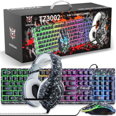 ONIKUMA Zestaw Gamingowy do komputera RGB