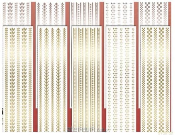 Naklejki na folii 9x30cm MIX