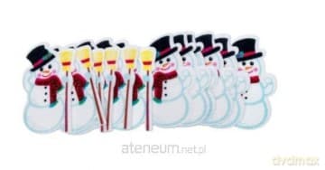 Naklejki z filcu bałwanki 12szt