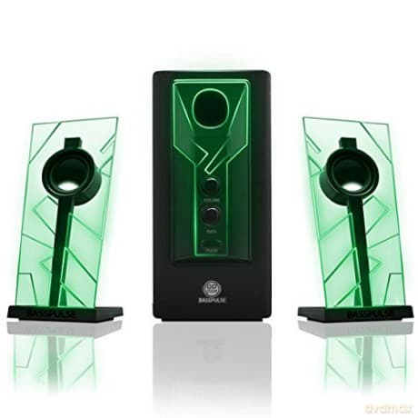 Go Groove: GOgroove Bass PULSE 2.1 Speakers (Green)